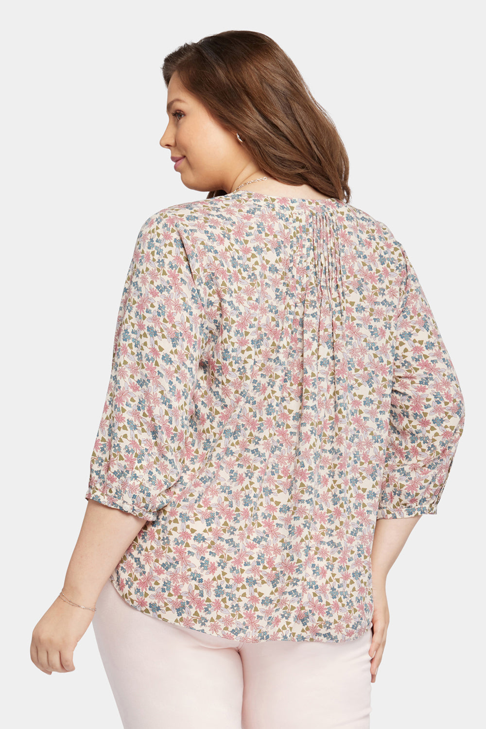 Pintuck Blouse In Plus Size - Harlowe Hill