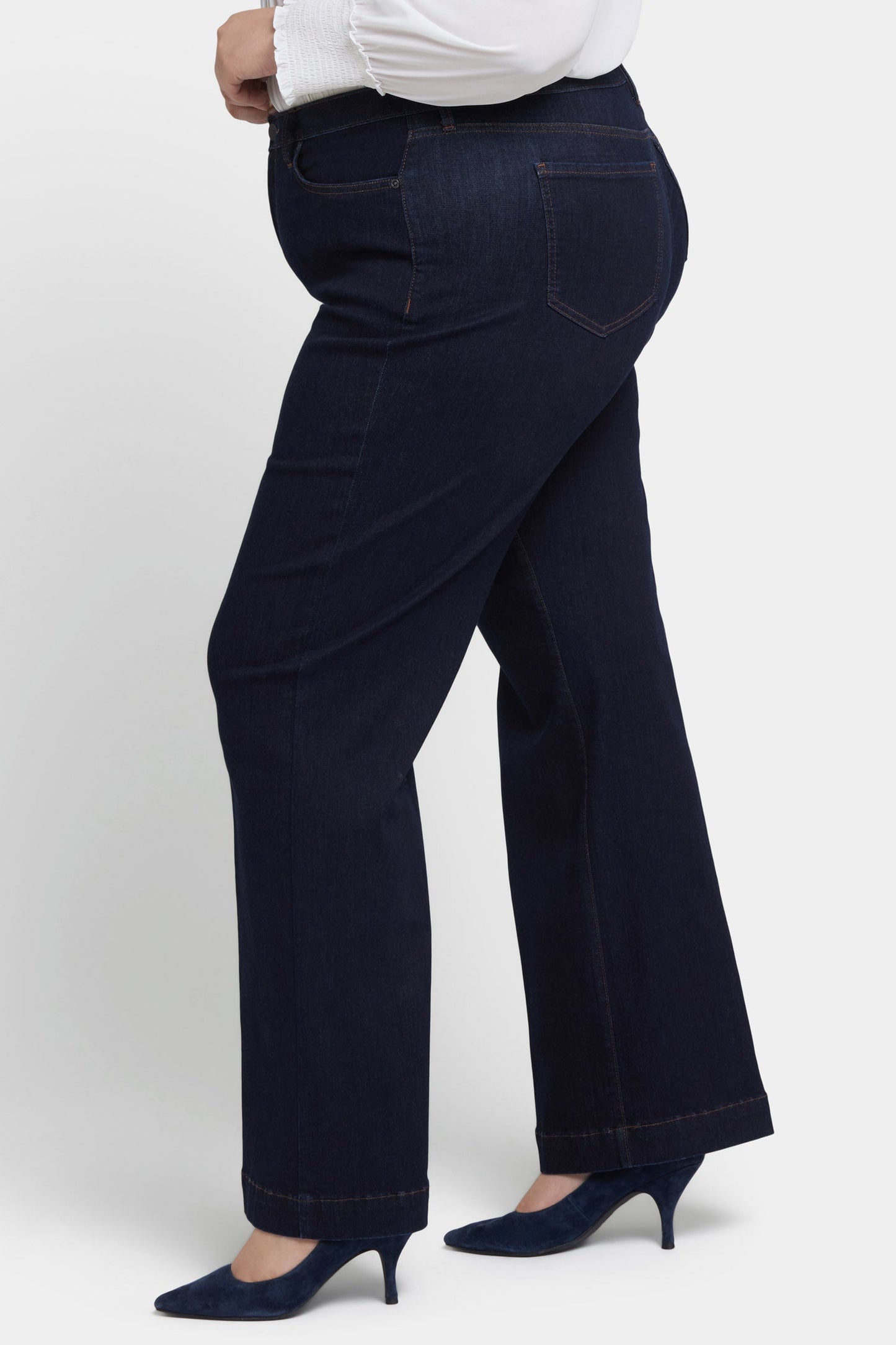 Teresa Wide Leg Jeans In Plus Size - Magical