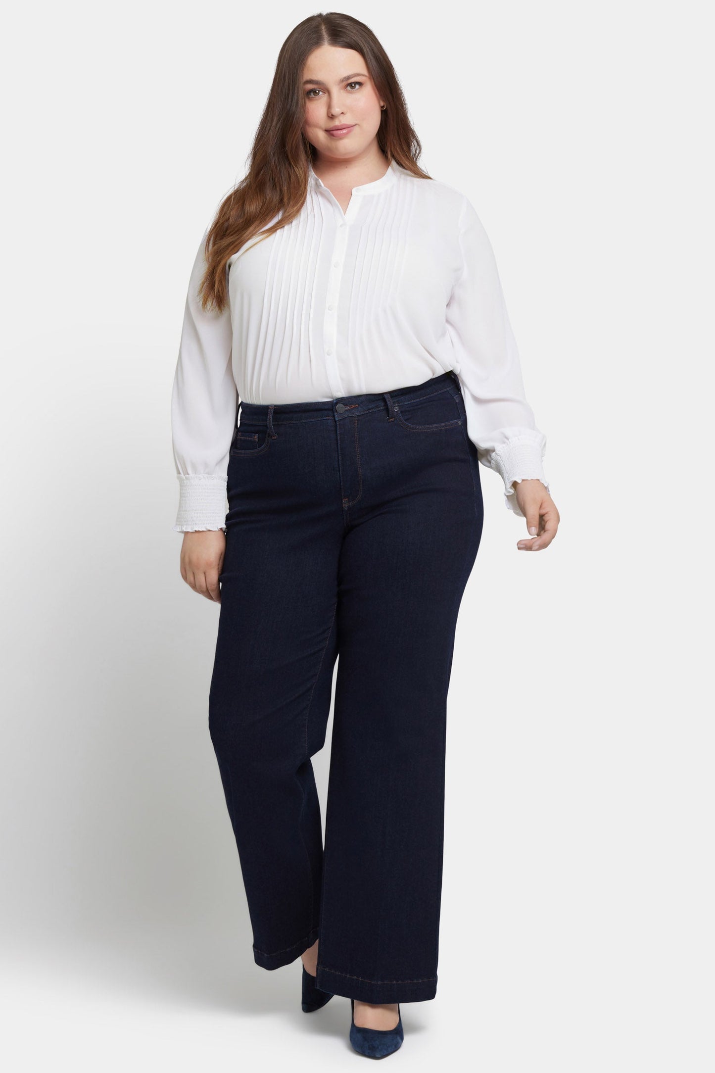 Teresa Wide Leg Jeans In Plus Size - Magical