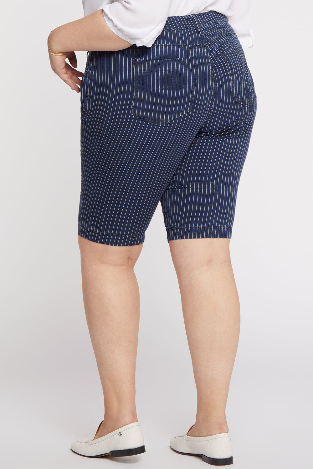 Tailored Bermuda Shorts in Plus Size - Dark Enzyme