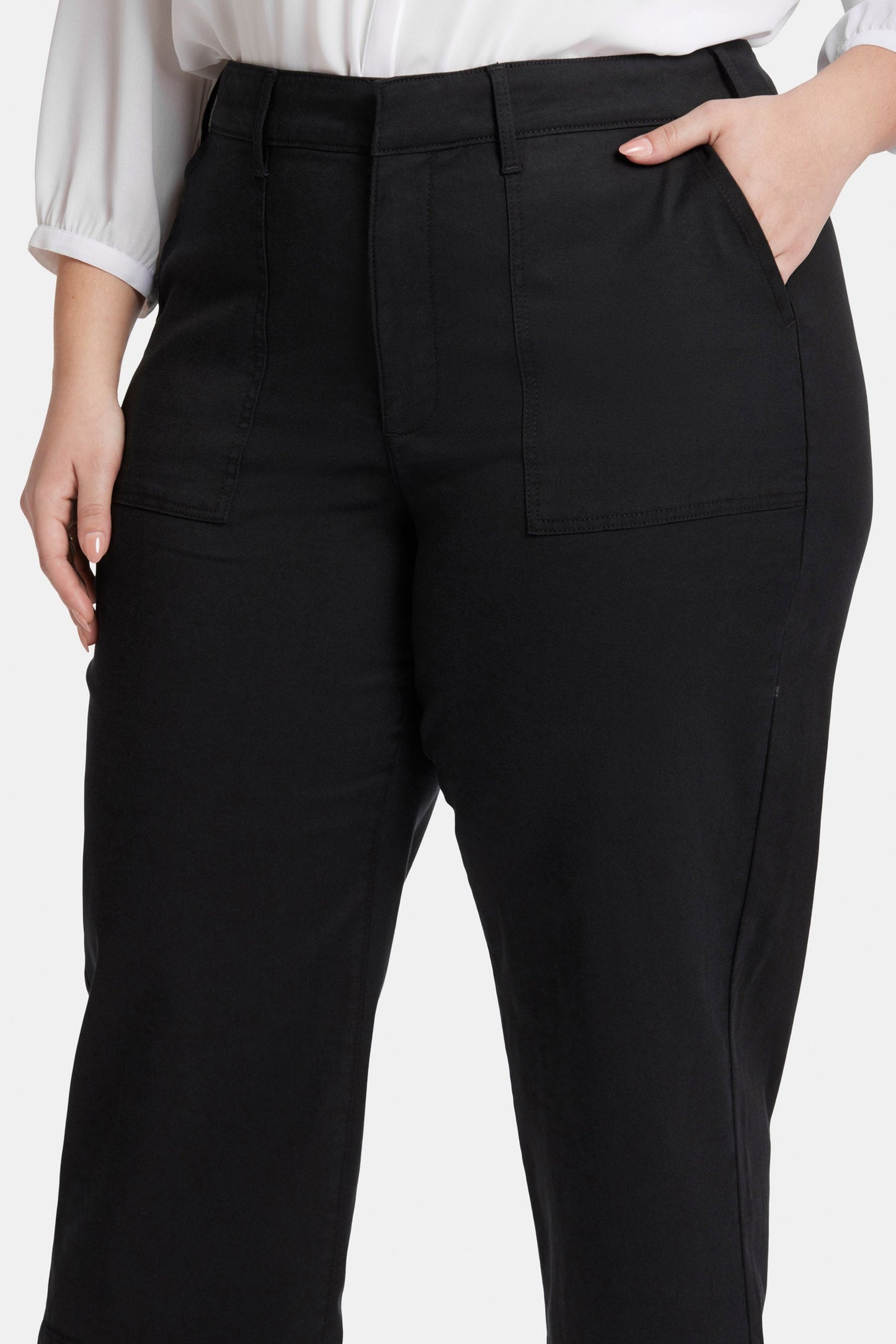 Utility Pants In Plus Size - Black