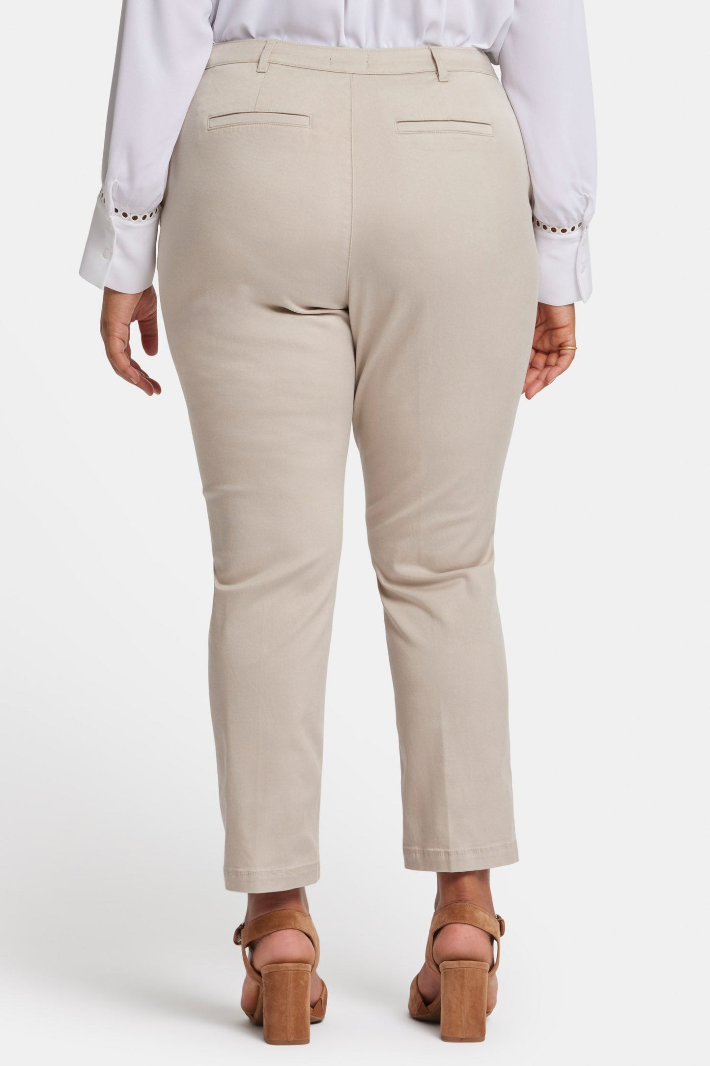 Sadie Slim Pants In Plus Size - Feather