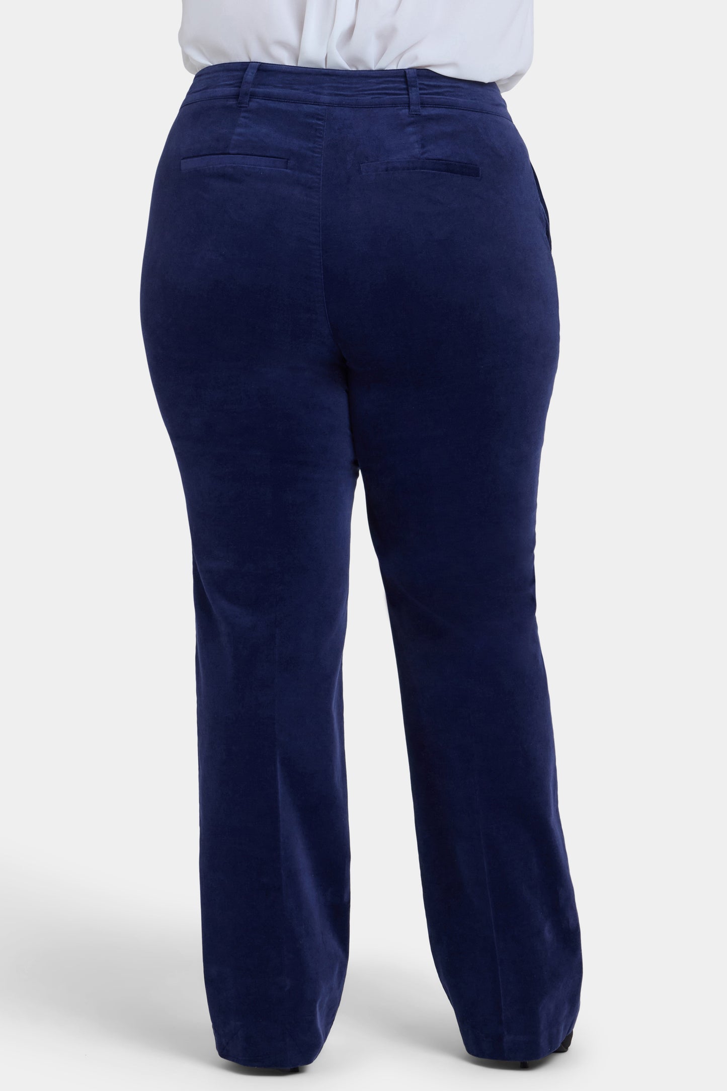 Straight Trouser Pants In Plus Size - Dark Sapphire