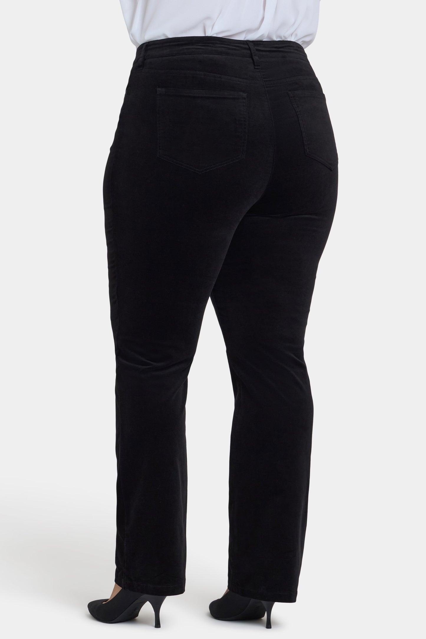 Marilyn Straight Pants In Plus Size - Black