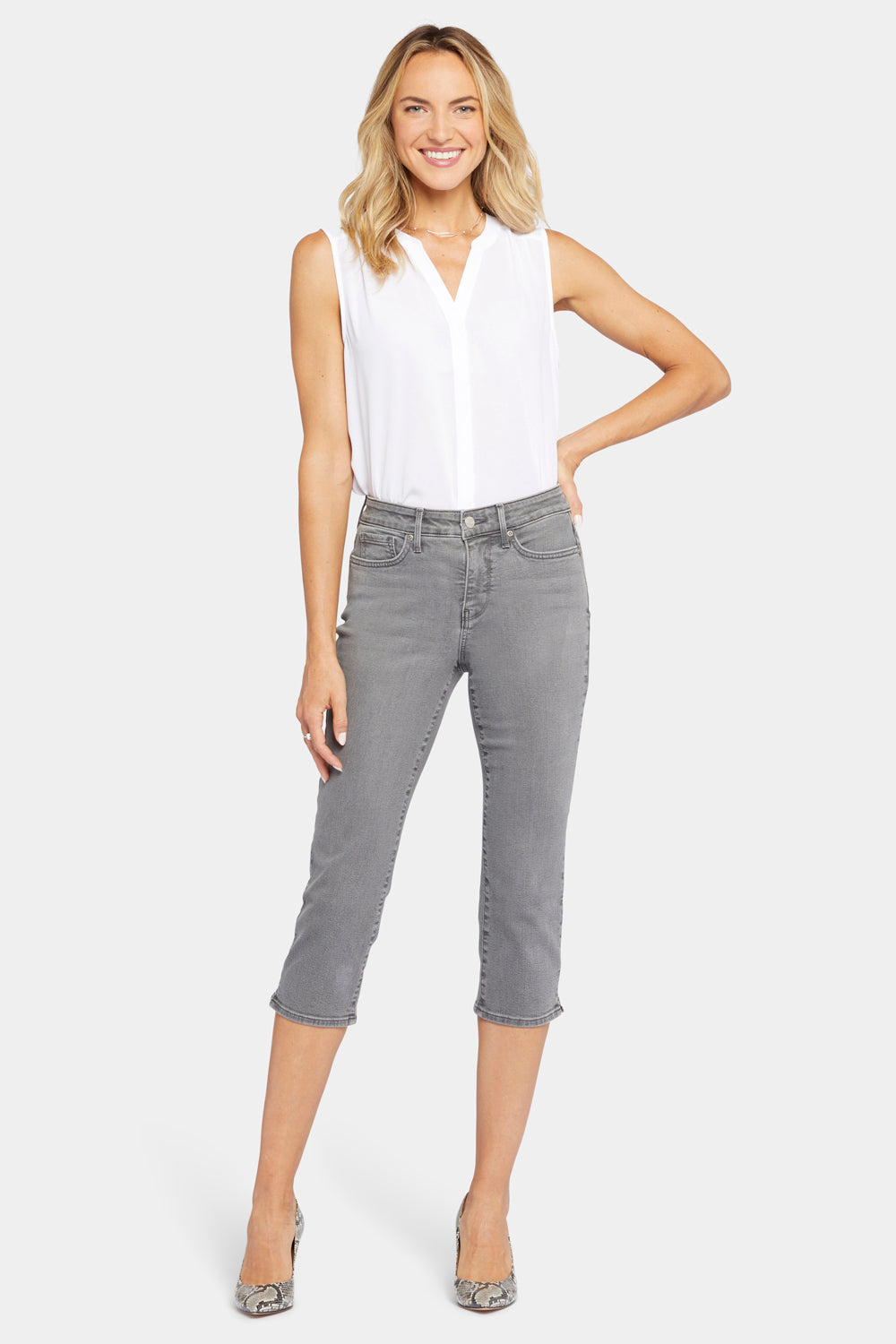 Slim Straight Crop Jeans - Palmas