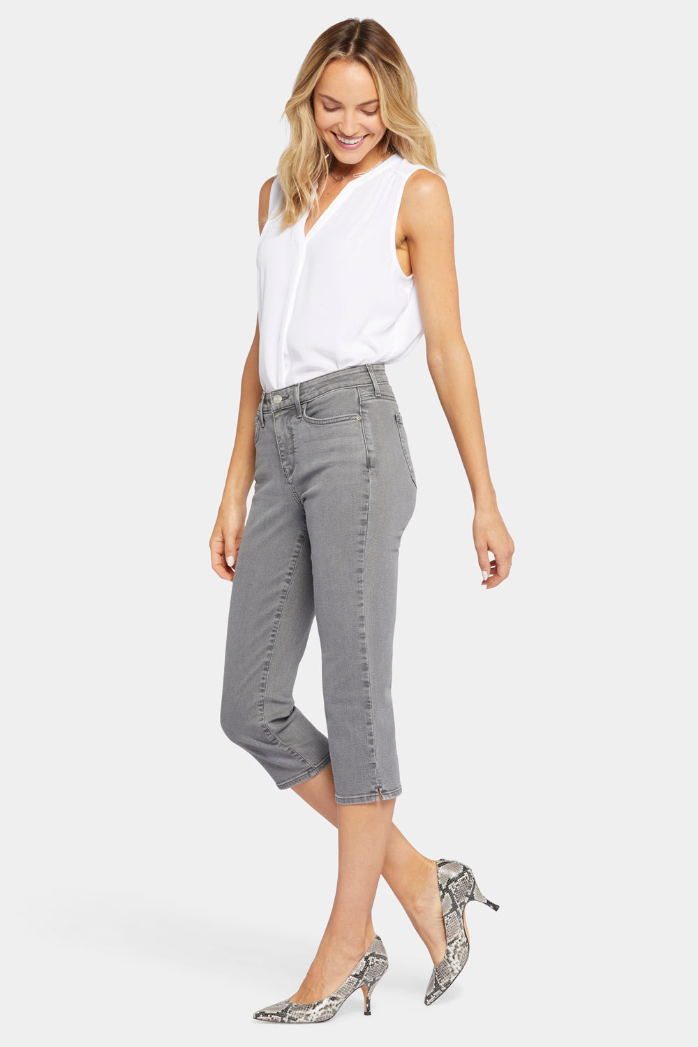 Slim Straight Crop Jeans - Palmas