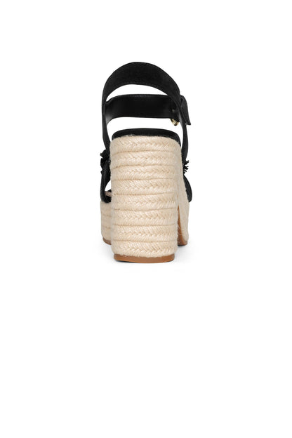 Houston Platform Sandals - Black