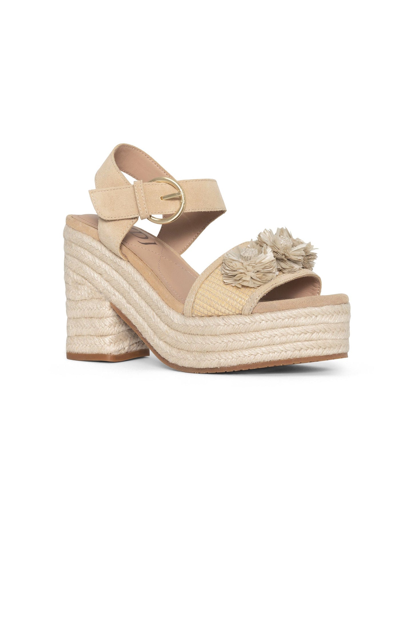 Houston Platform Sandals - Natural