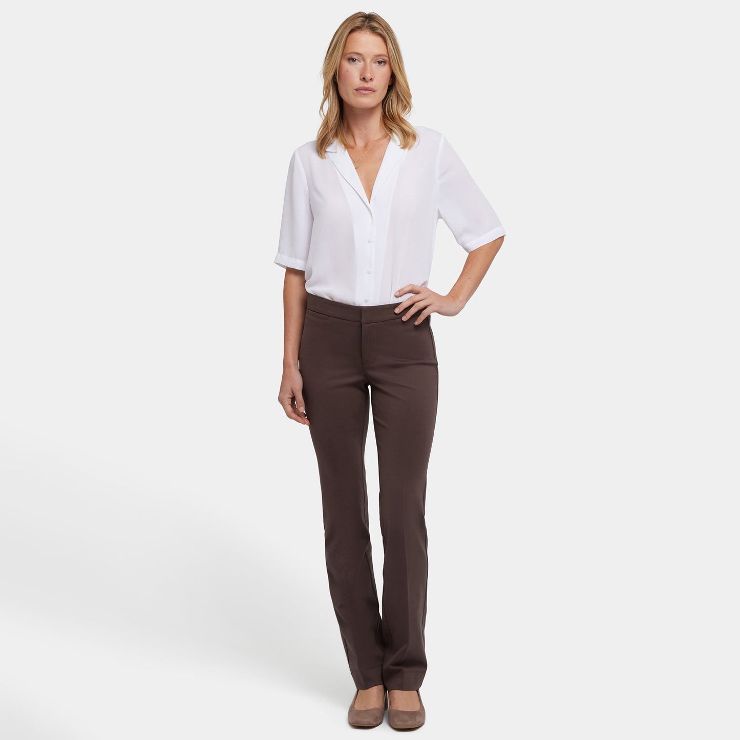 Slim Trouser Pants - Coffee Bean