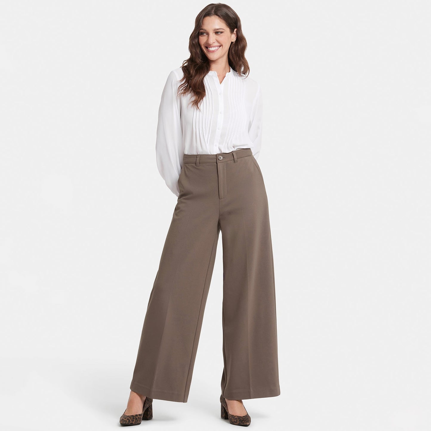 Whitney Trouser Pants - Dark Wood
