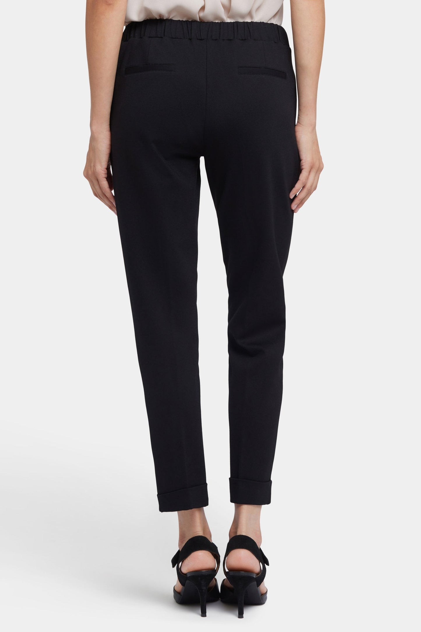 Cassidy Ankle Pull-On Trouser Pants - Black