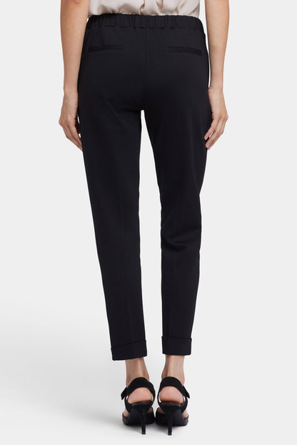 Cassidy Ankle Pull-On Trouser Pants - Black