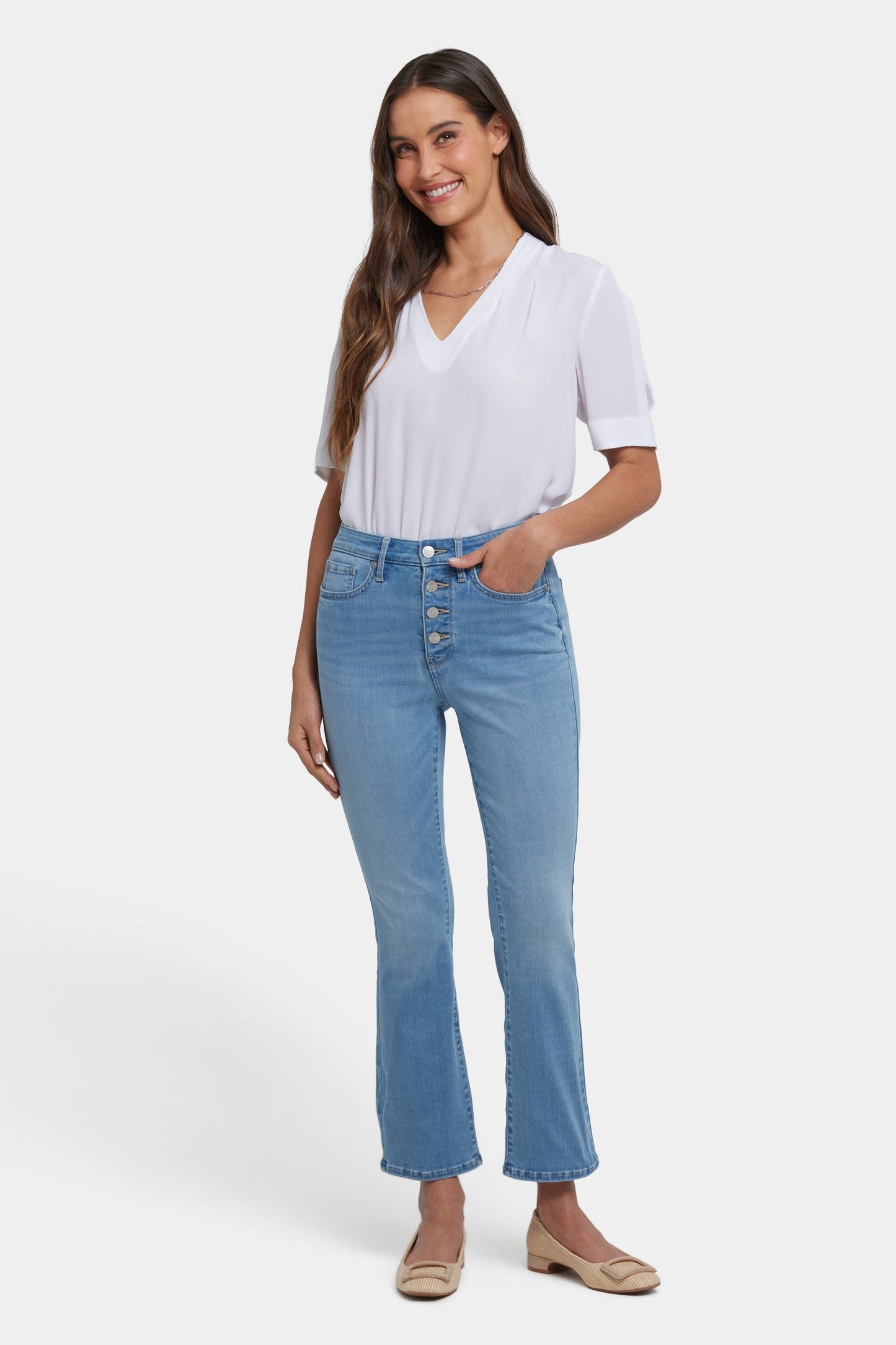 Billie Mini Bootcut Ankle Jeans - Salamanca Sun