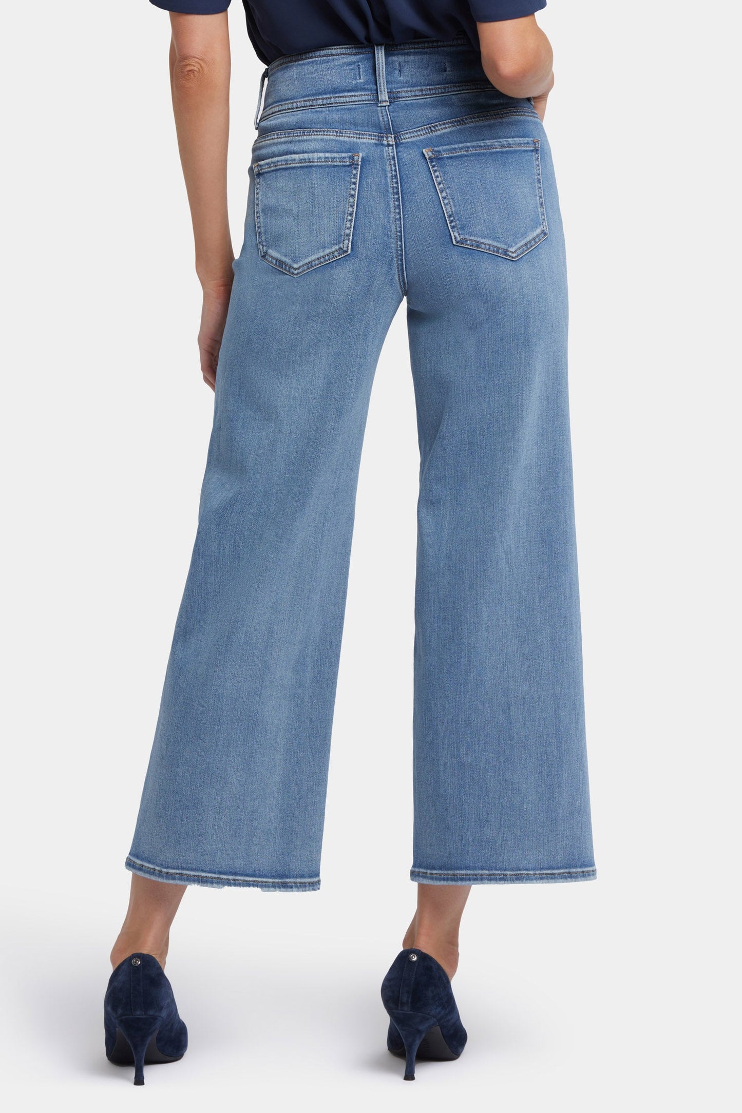 Teresa Wide Leg Ankle Jeans - Minorca Isle