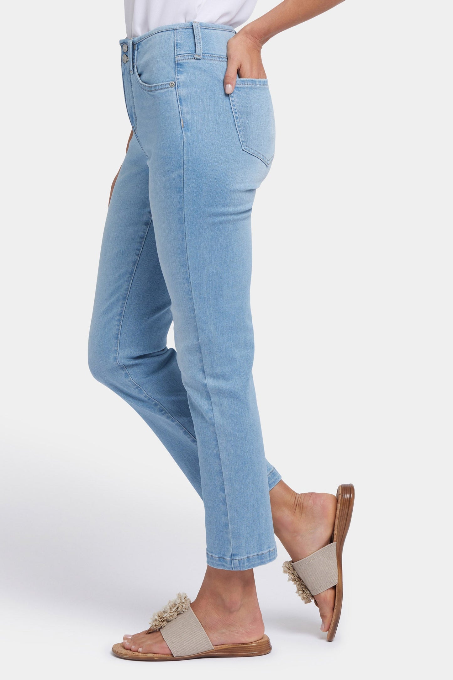 Sheri Slim Ankle Jeans - Canary Beach