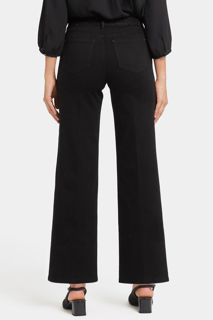 Teresa Wide Leg Jeans - Black Rinse