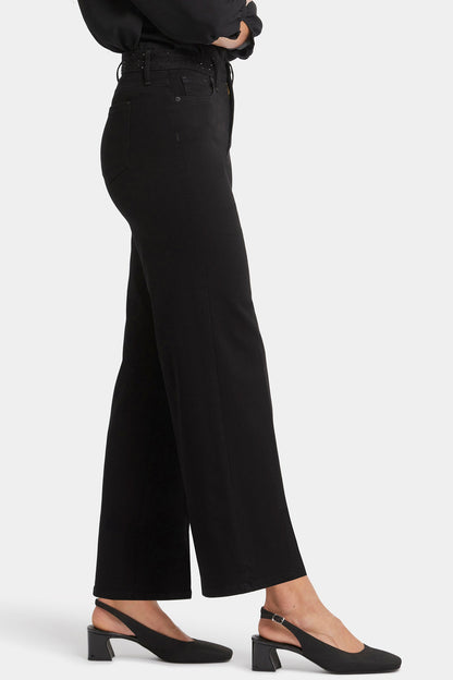 Teresa Wide Leg Jeans - Black Rinse