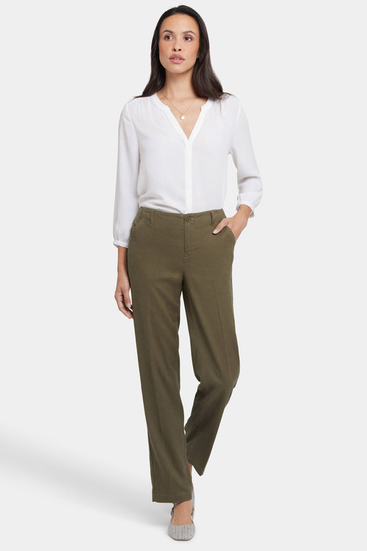 Marilyn Straight Pants - Bay Leaf