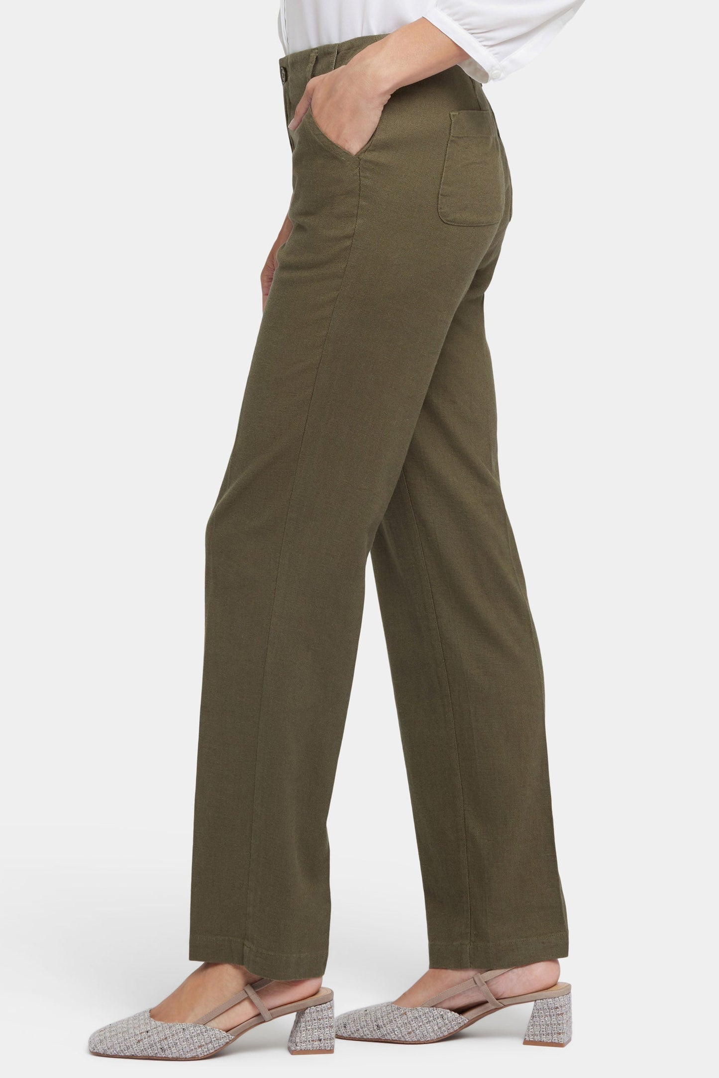 Marilyn Straight Pants - Bay Leaf