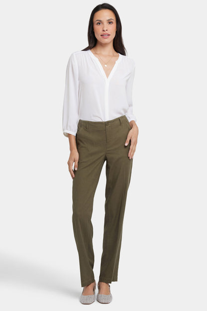 Marilyn Straight Pants - Bay Leaf