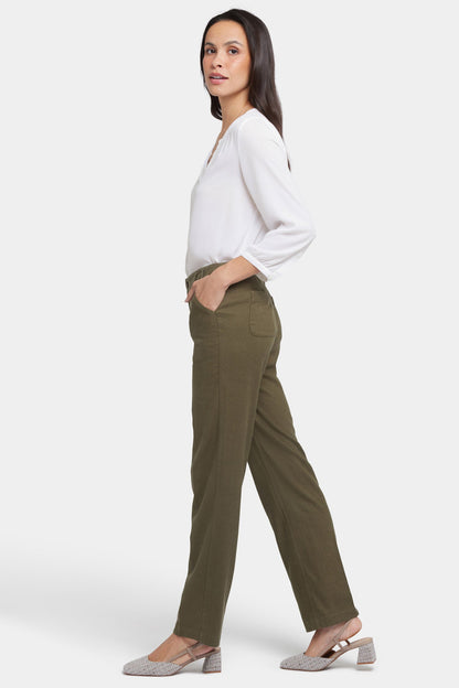 Marilyn Straight Pants - Bay Leaf