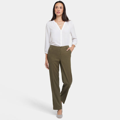 Marilyn Straight Pants - Bay Leaf