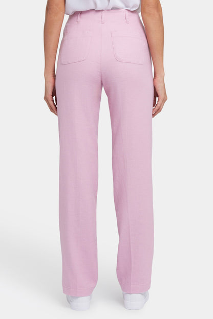 Marilyn Straight Pants - Pink Nectar