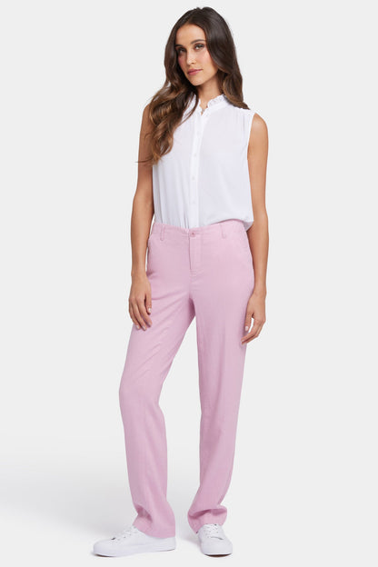 Marilyn Straight Pants - Pink Nectar
