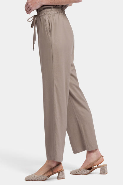 Relaxed Drawstring Pull-On Pants - Saddlewood