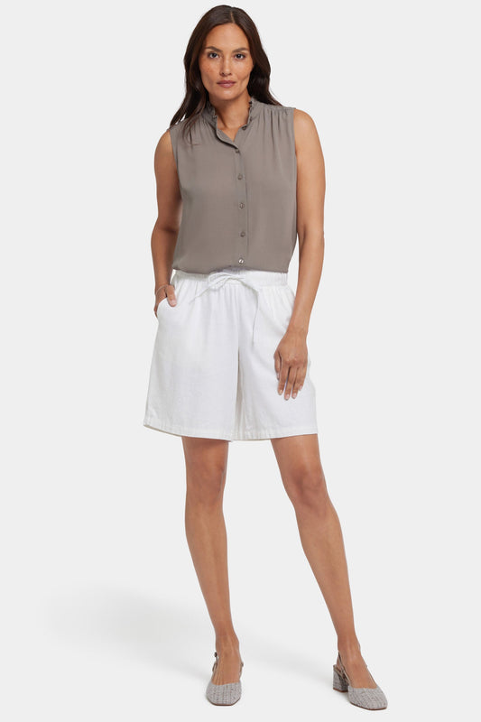 Breezy Bermuda Shorts - White
