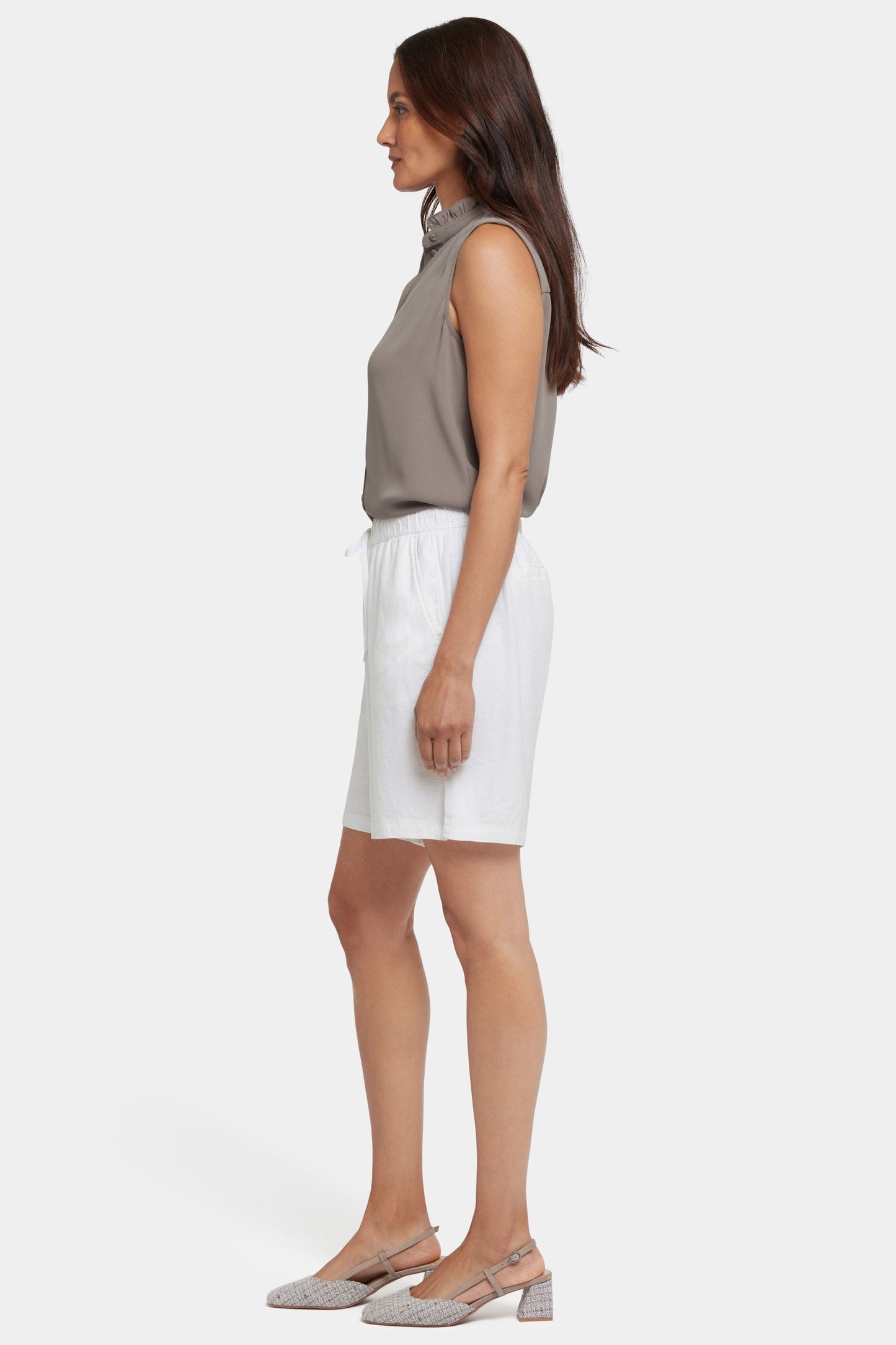 Breezy Bermuda Shorts - White