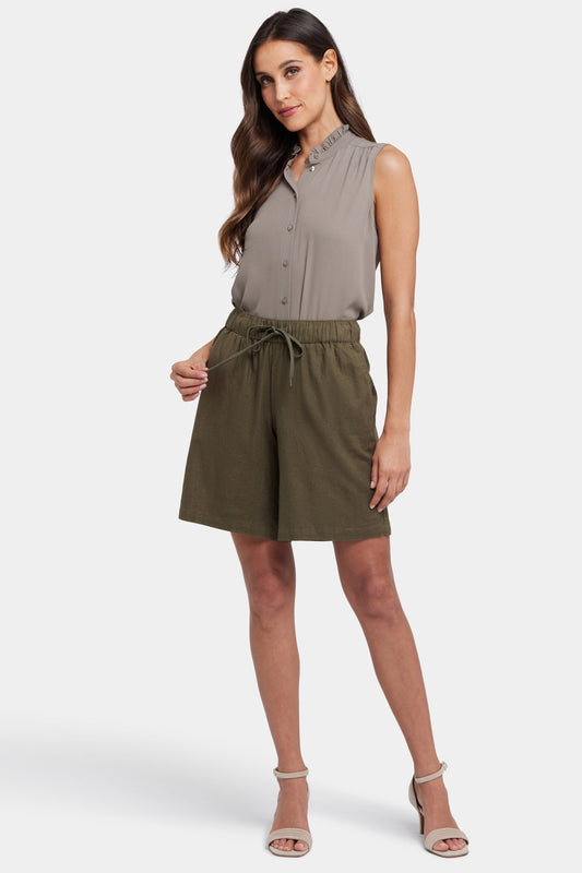 Breezy Bermuda Shorts - Bay Leaf