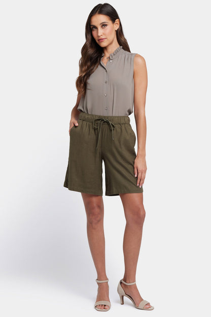 Breezy Bermuda Shorts - Bay Leaf