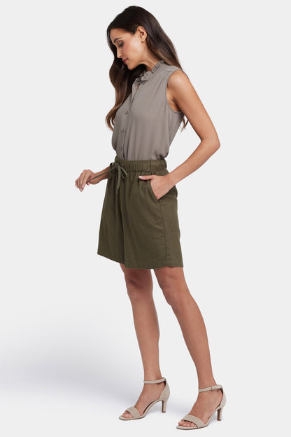 Breezy Bermuda Shorts - Bay Leaf