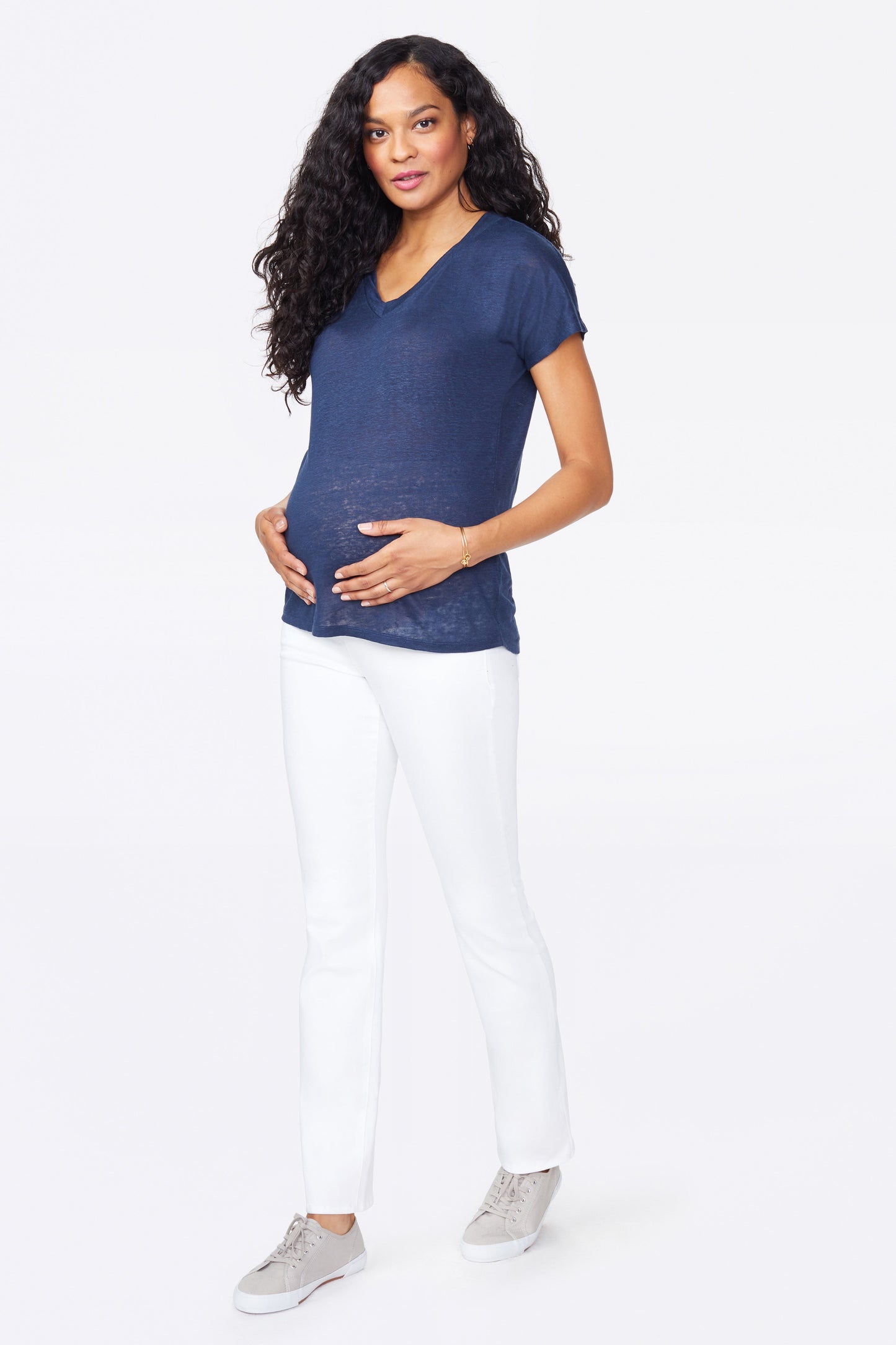 Straight Maternity Jeans - Optic White