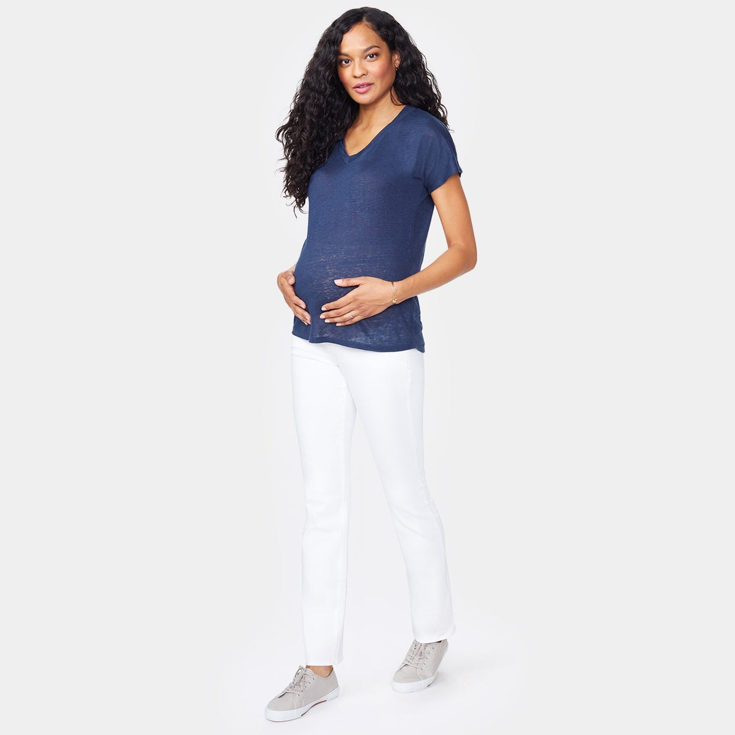 Straight Maternity Jeans - Optic White