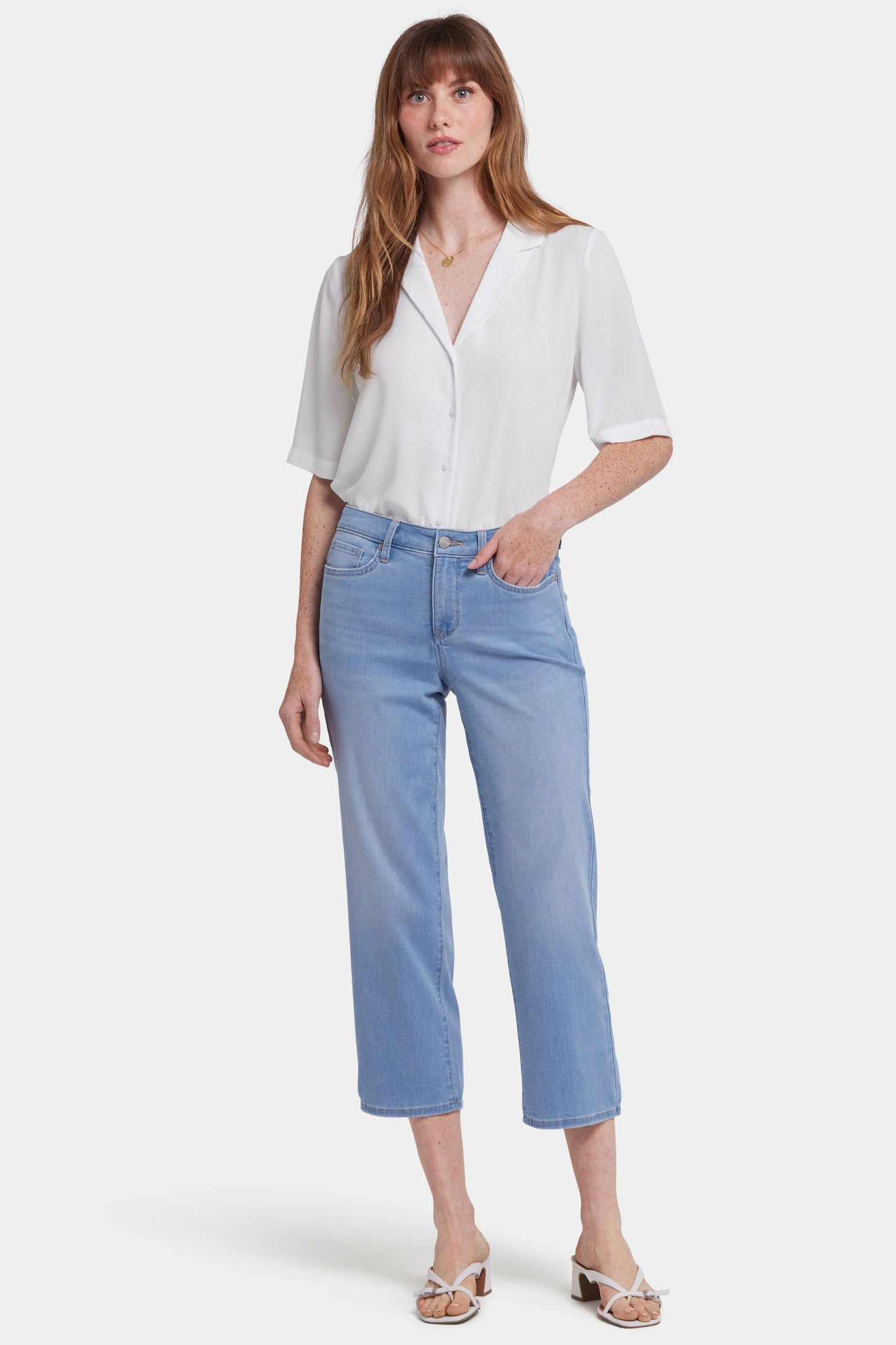 Relaxed Piper Crop Jeans - Canary Beach