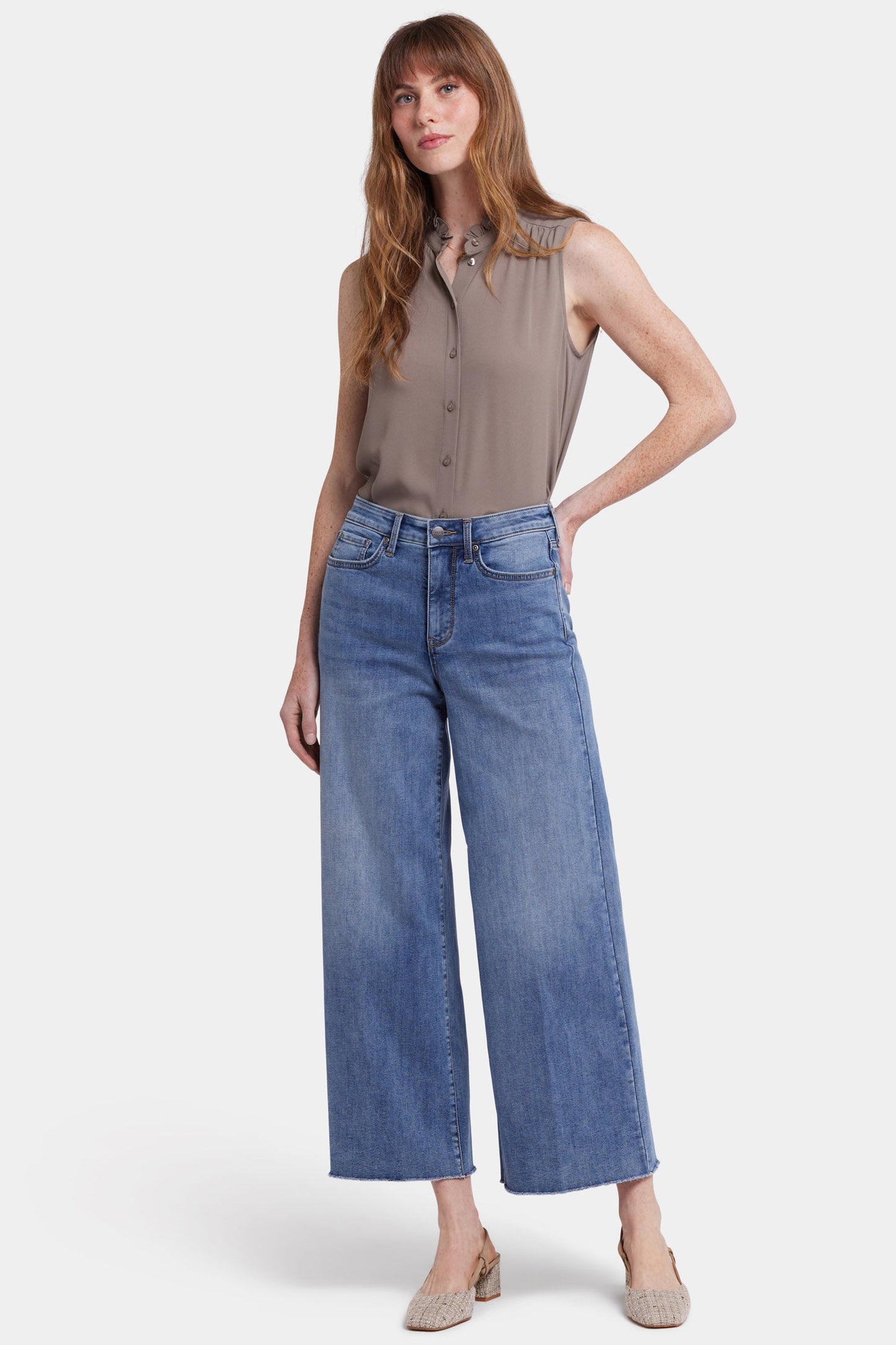 Brodi Wide Leg Ankle Jeans - Barcelona Breeze