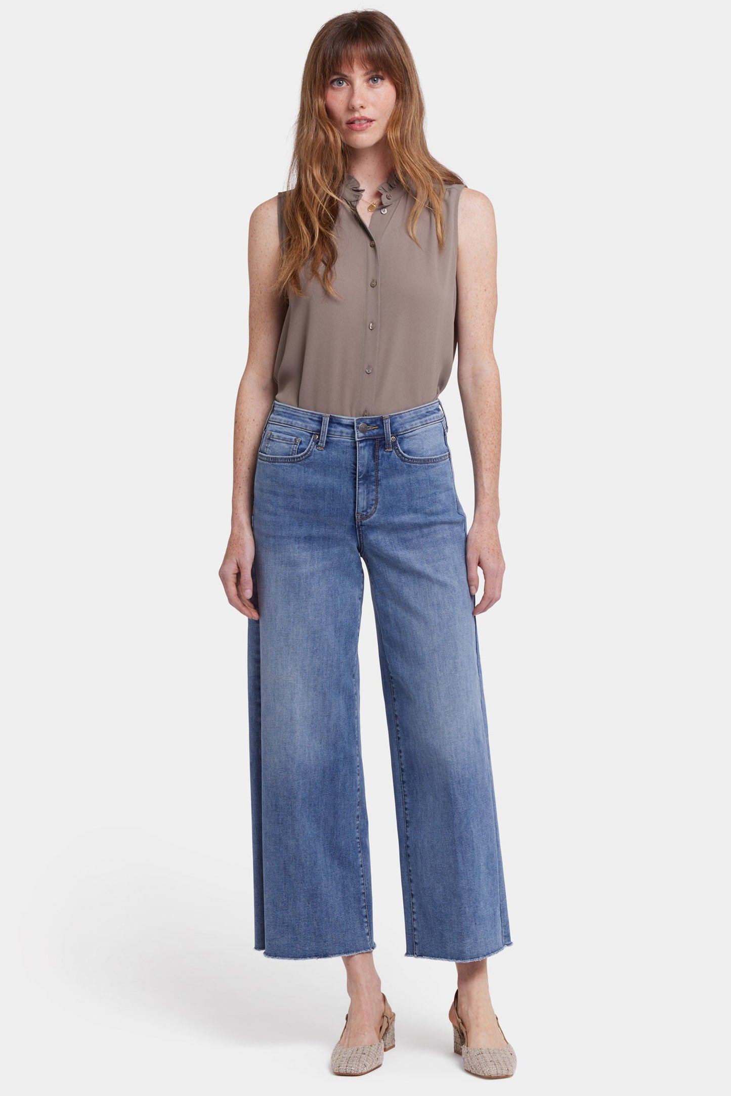 Brodi Wide Leg Ankle Jeans - Barcelona Breeze