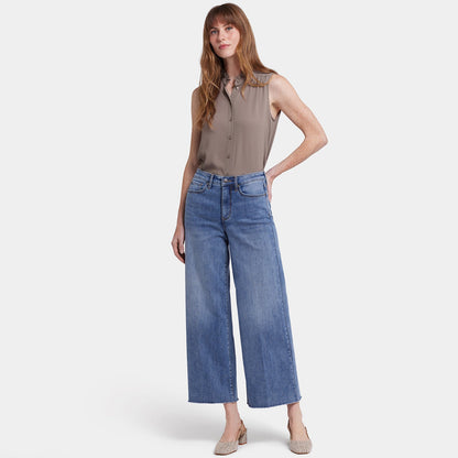 Brodi Wide Leg Ankle Jeans - Barcelona Breeze