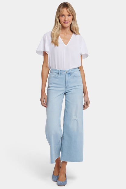 Brodi Wide Leg Ankle Jeans - Clear Waters