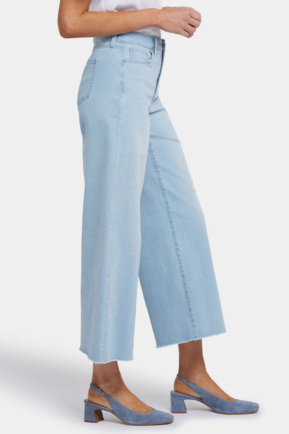 Brodi Wide Leg Ankle Jeans - Clear Waters