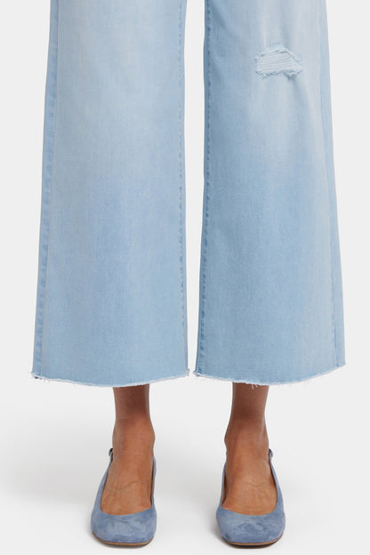 Brodi Wide Leg Ankle Jeans - Clear Waters