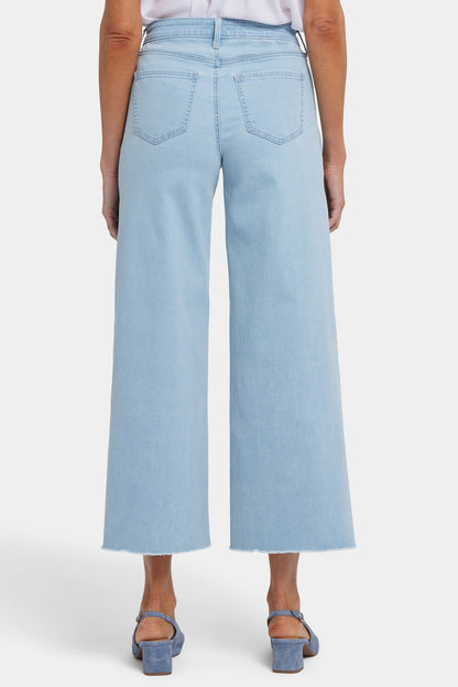 Brodi Wide Leg Ankle Jeans - Clear Waters