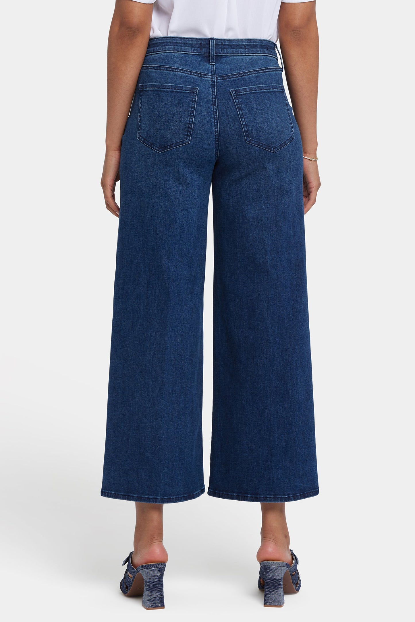 Brodi Wide Leg Ankle Jeans - Ibiza Blues