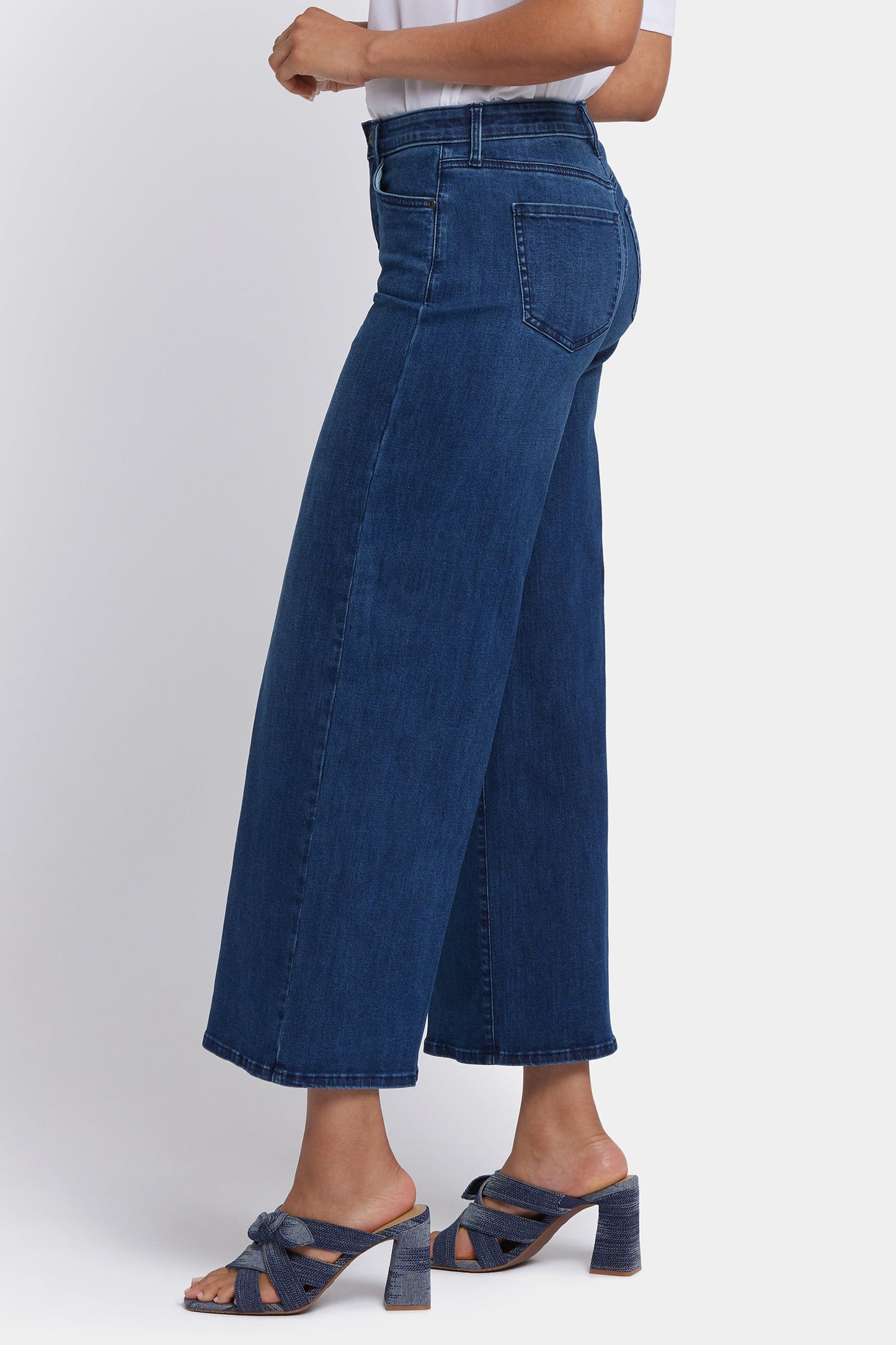 Brodi Wide Leg Ankle Jeans - Ibiza Blues