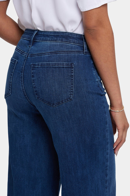 Brodi Wide Leg Ankle Jeans - Ibiza Blues