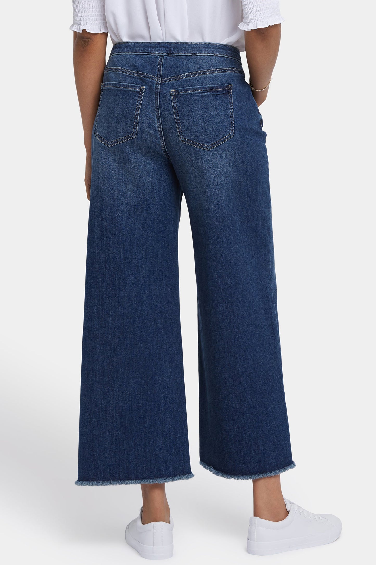 Cindi Relaxed Wide Leg Ankle Jeans - Rio Rapids