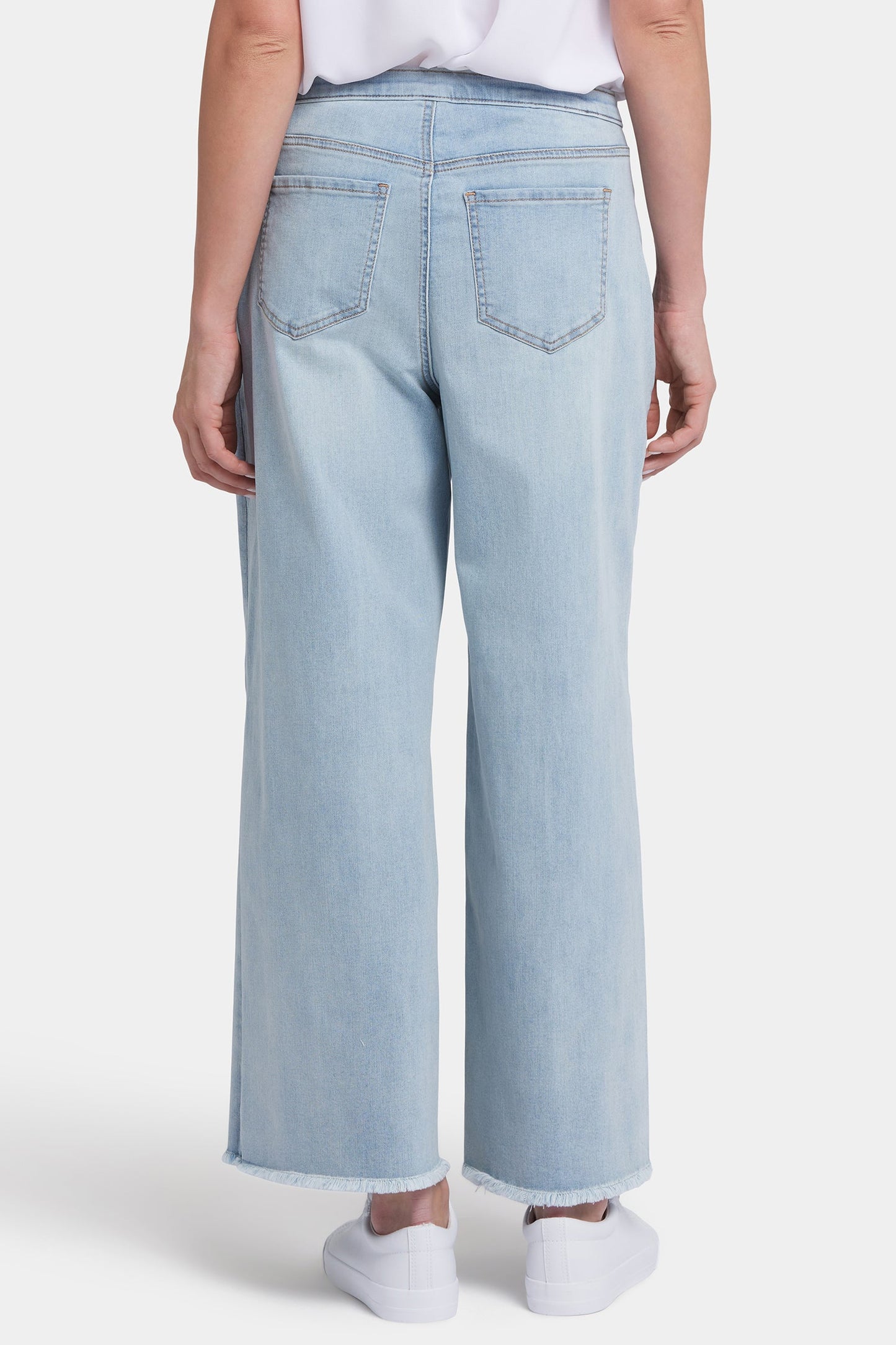 Cindi Relaxed Wide Leg Ankle Jeans - Santiago Sea