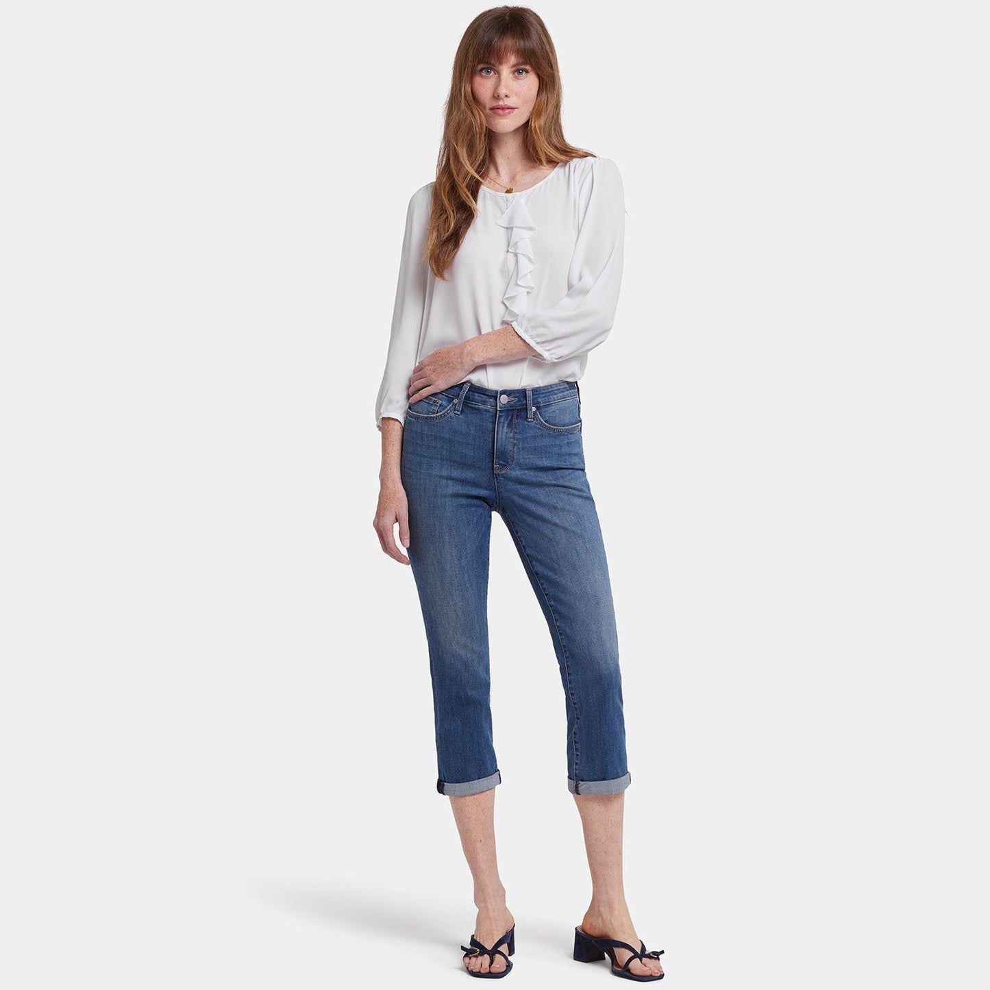 Chloe Skinny Capri Jeans - Costa Brava
